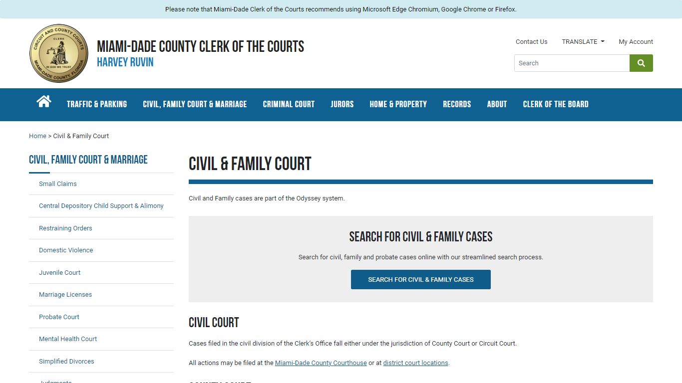 Civil & Family Court - Miami-Dade County